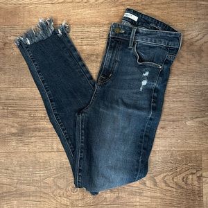 Fidelity Denim Luna Ultra High Rise Crop Size 25